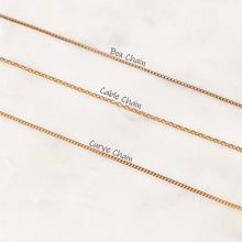 Three chain style options displayed on a light background.