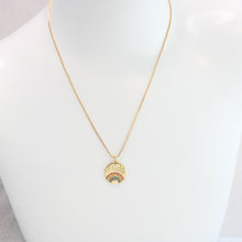 18K Gold Plated Rainbow Evil Eye Necklace