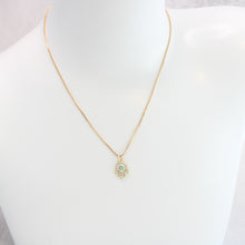 18K Gold Plated Hamsa Hand Necklace