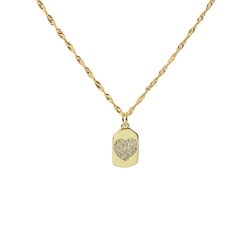 18K Gold Plated Heart Necklace