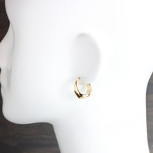 Wave Sculpted Hoop Earrings