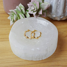 Droplet Rhinestone Hoop Earrings