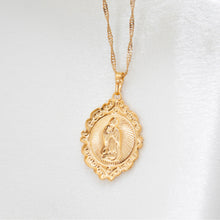 18K Gold Plated Virgin Mary Necklace
