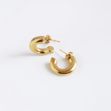 Mini Hoop Stud Earrings Stainless Steel