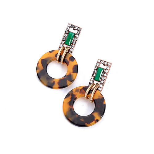 Tortoise  Hoop Earrings