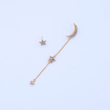 Crystal Moon Star Earrings