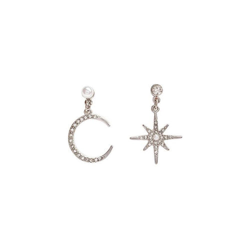 Moon Star Dangle Earrings