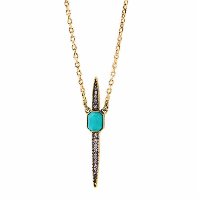 Rhinestone Dagger Necklace