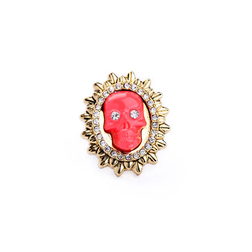 Skull Rhinestone Ring