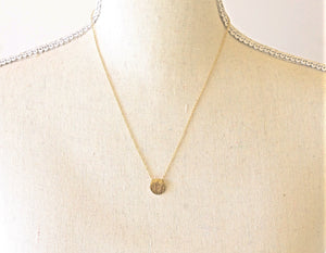 Circle Necklace - Left Arrow