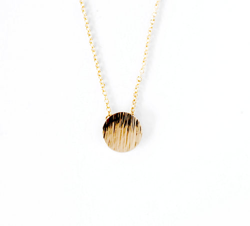 Circle Necklace - Left Arrow