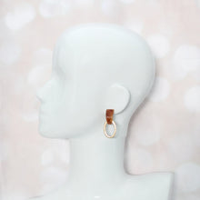 Acrylic Gold Earrings