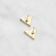 Triangle Rhinestone Stud Earrings