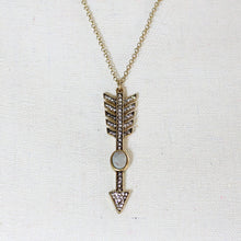 Rhinestone Arrow Necklace