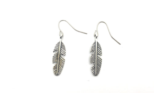 Feather Earrings - Left Arrow