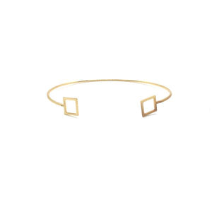 Geometric Square Cuff Bracelet