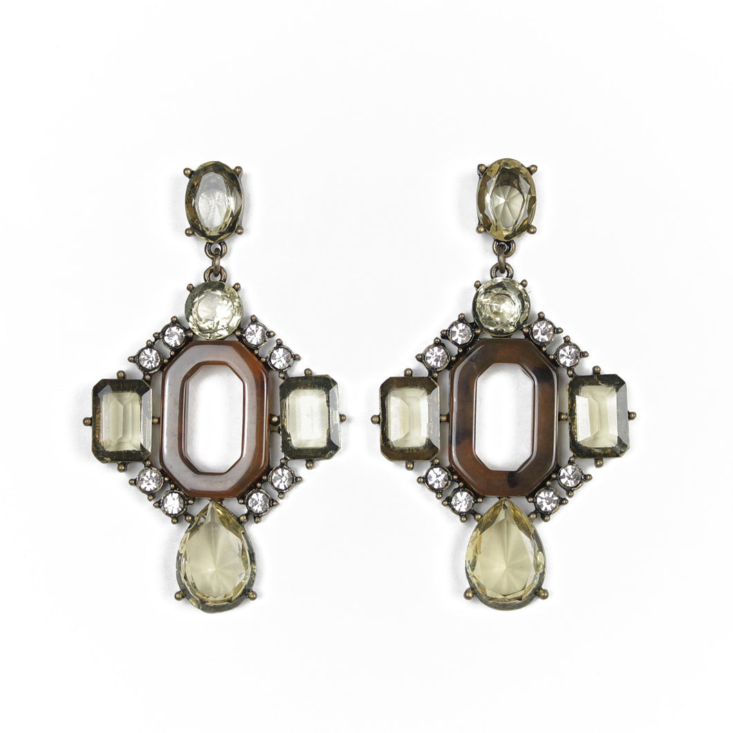 Baroque Gold Statement Earrings