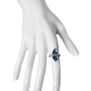 Shapphire Blue Gem Ring