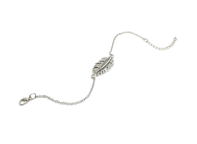 Feather Chain Bracelet - Left Arrow
