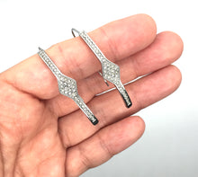 Geometric Bar Rhinestone Earrings