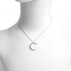 Moon Rhinestone Necklace