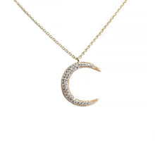 Moon Rhinestone Necklace