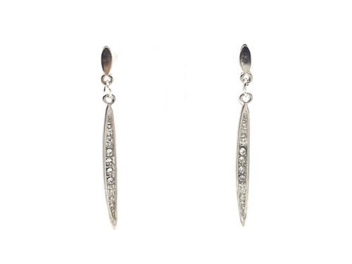Crystal Drop Earrings - Left Arrow