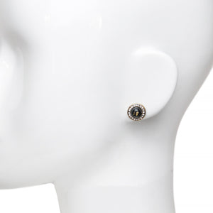Round Rhinestone Earrings