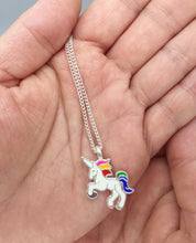 Unicorn Enamel Necklace