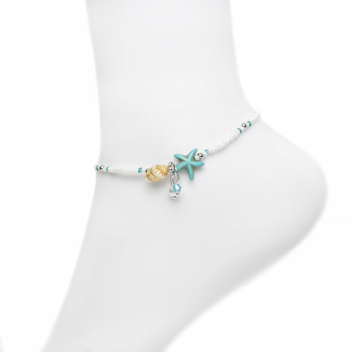 Starfish Beaded Anklet