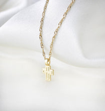 18K Gold Plated Mini Cross Necklace