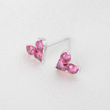 925 Sterling Silver CZ Mini Heart Earrings