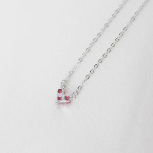 Mini Pink Heart Necklace