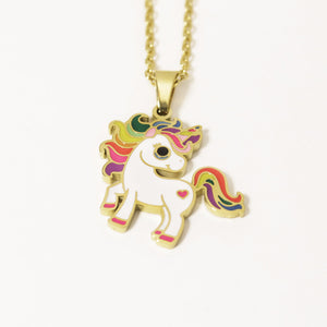 Rainbow Unicorn Necklace