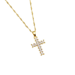 18K Gold Plated Cross Necklace