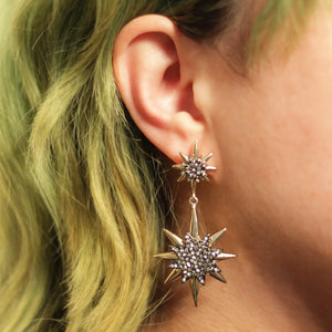 Starburst Rhinestone Earrings