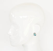 Aqua Shimmer Earrings - Left Arrow