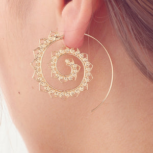 Spiral  Hoop Earrings