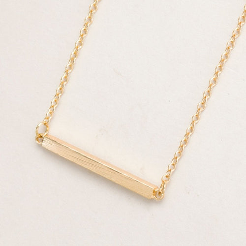 Bar Necklace - Left Arrow