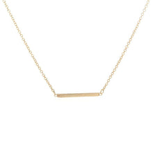 Bar Necklace - Left Arrow