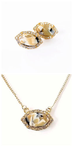 Acrylic Geometric Earrings or Necklace