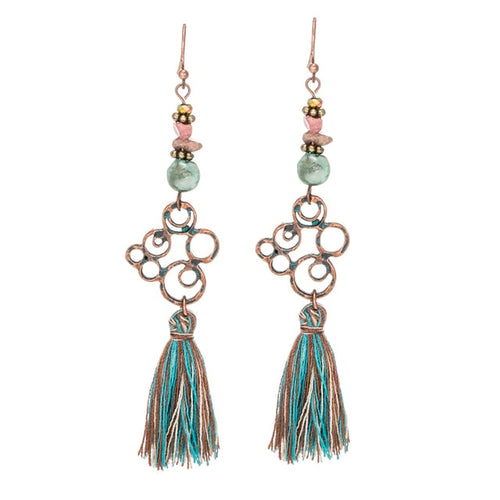 Beaded Tassel Earrings