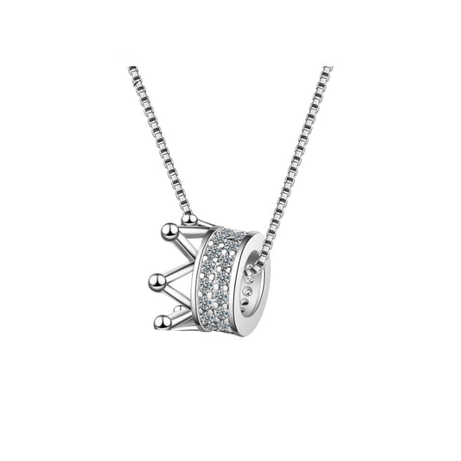 Crown Necklace 925 Sterling Silver