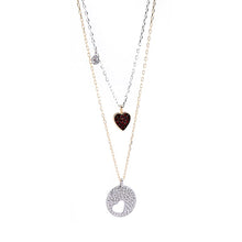 Crystal Heart Layered Necklace