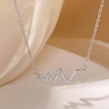 Heart Beat Pendant Necklace 925 Sterling Silver