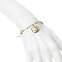 Paperclip evil eye charm bracelet on mannequin