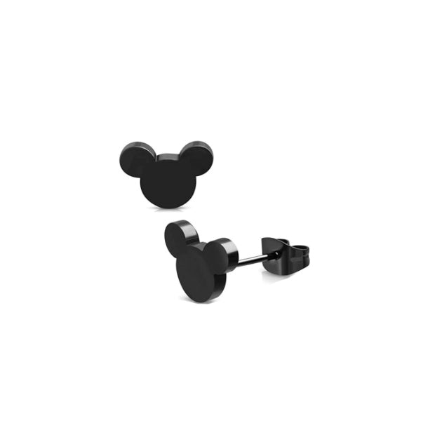 Mickey Mouse Stud Earrings Solid