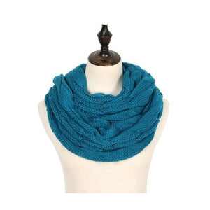 Cable Knit Infinity Winter Scarf