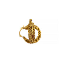 18K Gold Plated Chain Hoop Earrings