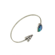Blue Rhinestone Cuff Bracelet